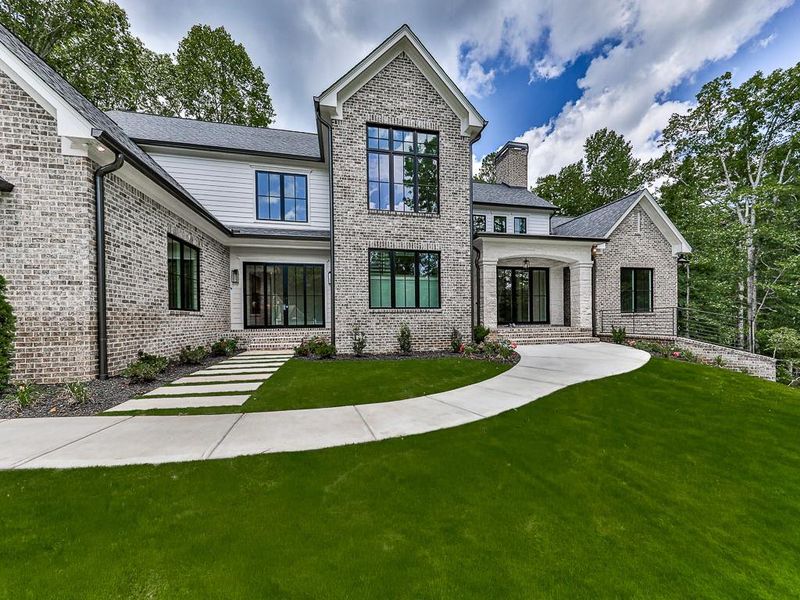Front exterior of a new home in , Ball Ground, GA, highlighting curb appeal (Image 35).