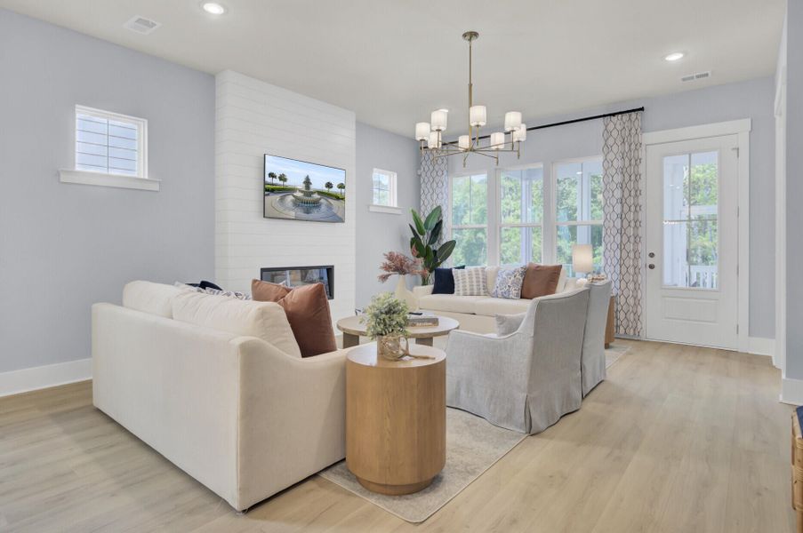 Furnished interior view inside a new home in , Johns Island (Image 44). Furnished interior view inside a new home in , Johns Island (Image 44).