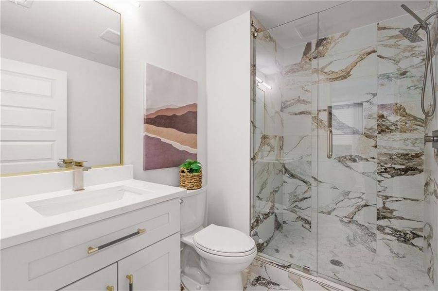 Furnished interior view inside a new home in , Atlanta (Image 15).