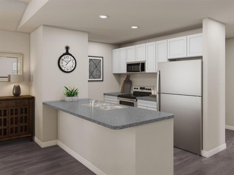 Furnished interior view inside a new home in Park Central, Mineola (Image 5).