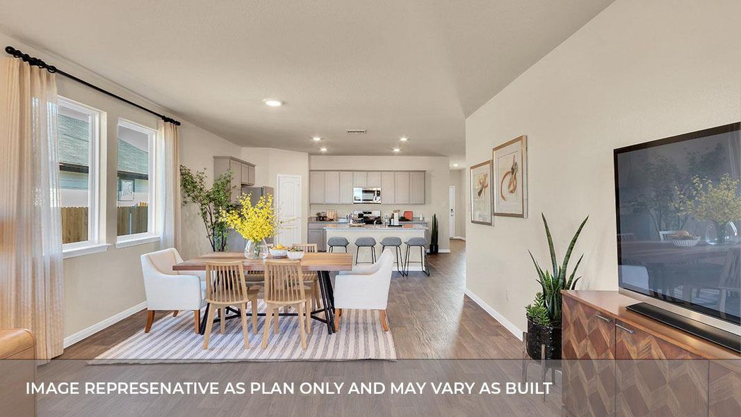 Furnished interior view inside a new home in Prairie Lakes, Buda (Image 7).
