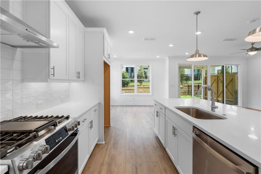 Furnished interior view inside a new home in Millcroft Townhomes, Buford (Image 9).
