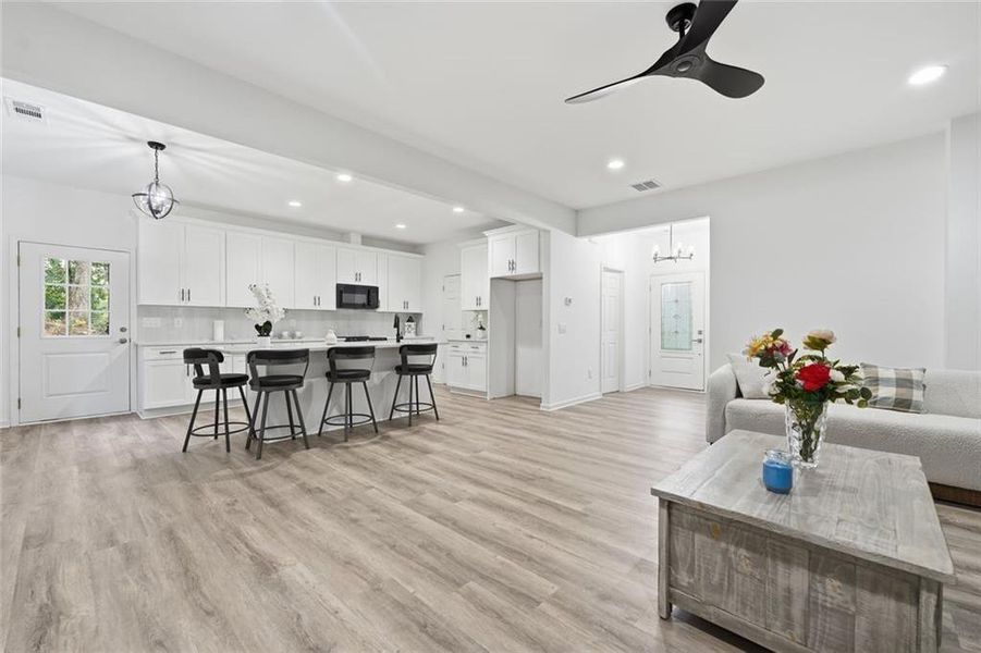 Furnished interior view inside a new home in , Gainesville (Image 8).