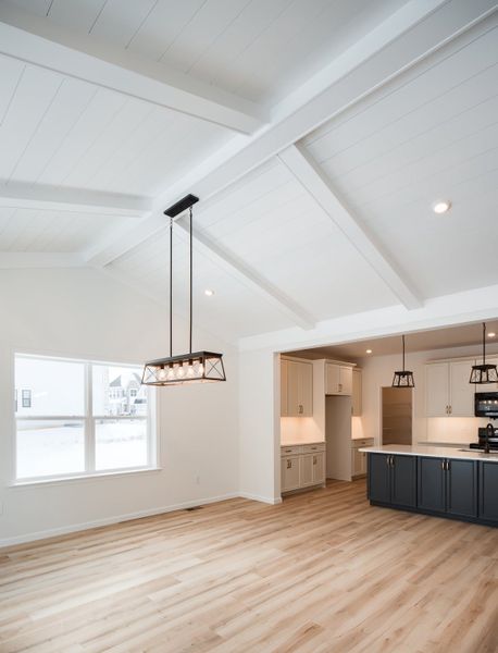Representative unfurnished interior of a home built from the Harrison by Keystone Custom Homes in Edgewater on Lake Tillery, Norwood (Image 7).