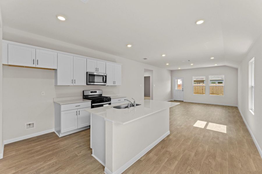Furnished interior view inside a new home in Whisper South, San Marcos (Image 5). Furnished interior view inside a new home in Whisper South, San Marcos (Image 5).