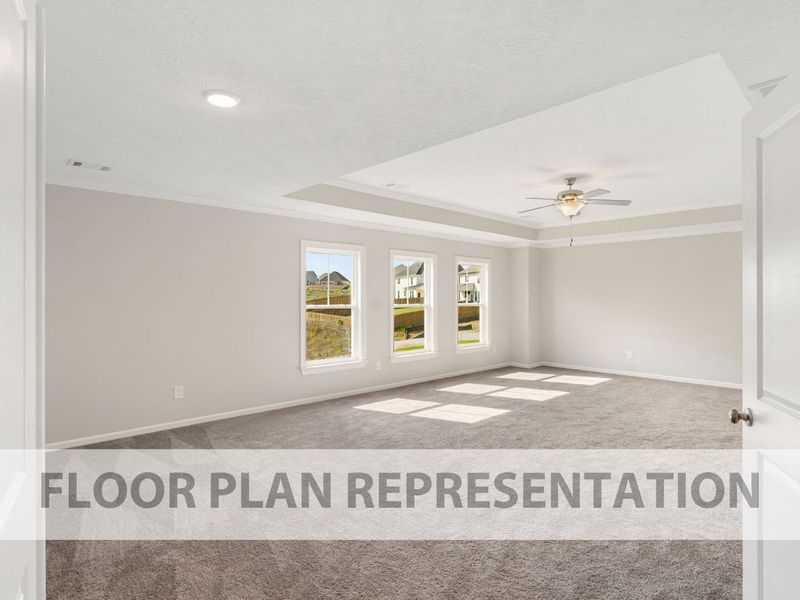 Primary Bedroom Floorplan Representation Photo 2 | The Ashworth VI Primary Bedroom Floorplan Representation Photo 2 | The Ashworth VI