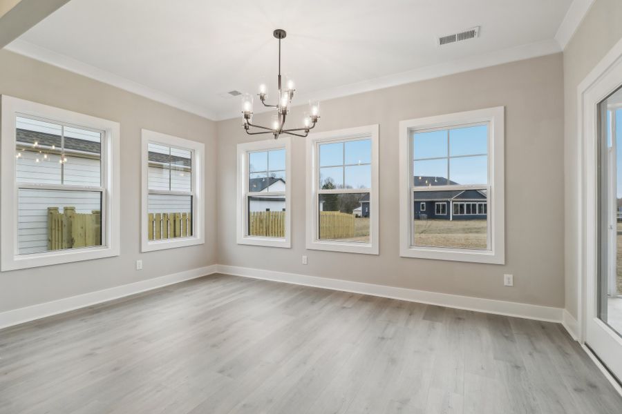 Representative unfurnished interior of a home built from the Ashbourne II by Great Southern Homes in Collins Cove, Chapin (Image 26).