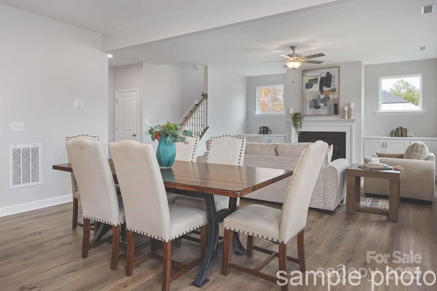 Furnished interior view inside a new home in Enclave at Belmont, Belmont (Image 8).