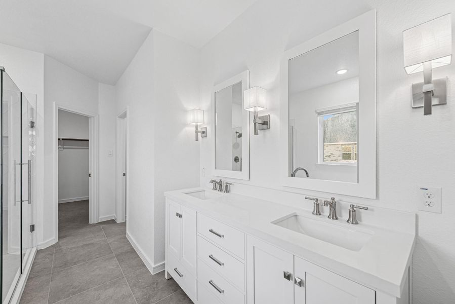 Spa-like primary bath (*Photo not of actual home and used for illustration purposes only.)