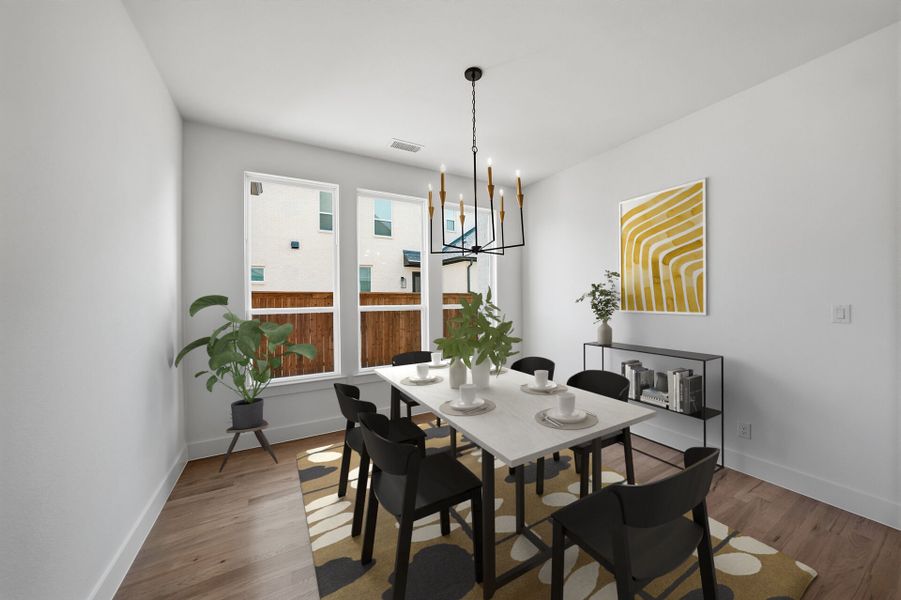 Furnished interior view inside a new home in Light Farms Graham/Reagan, Celina (Image 18).