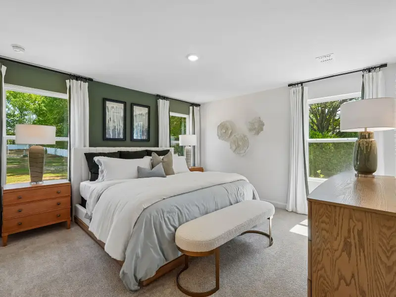 Furnished interior view inside a new home in Hawkins Meadows, Spencer (Image 13).