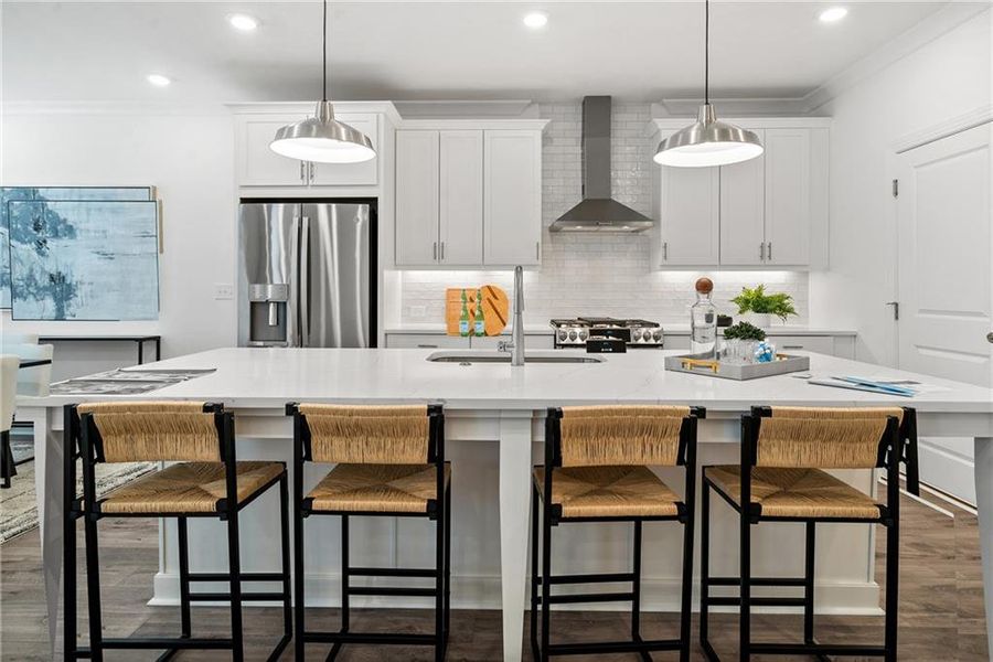 Furnished interior view inside a new home in Evanshire Townhomes, Duluth (Image 17).
