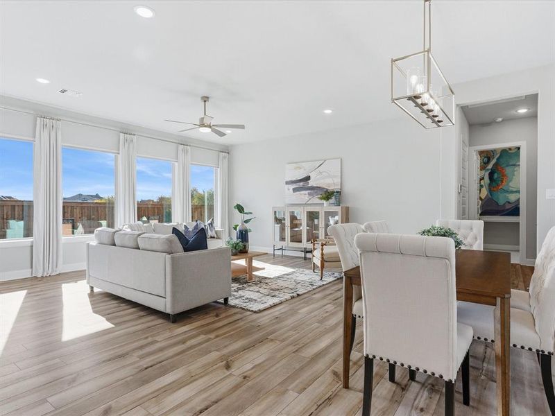 Living Room view from Kitchen