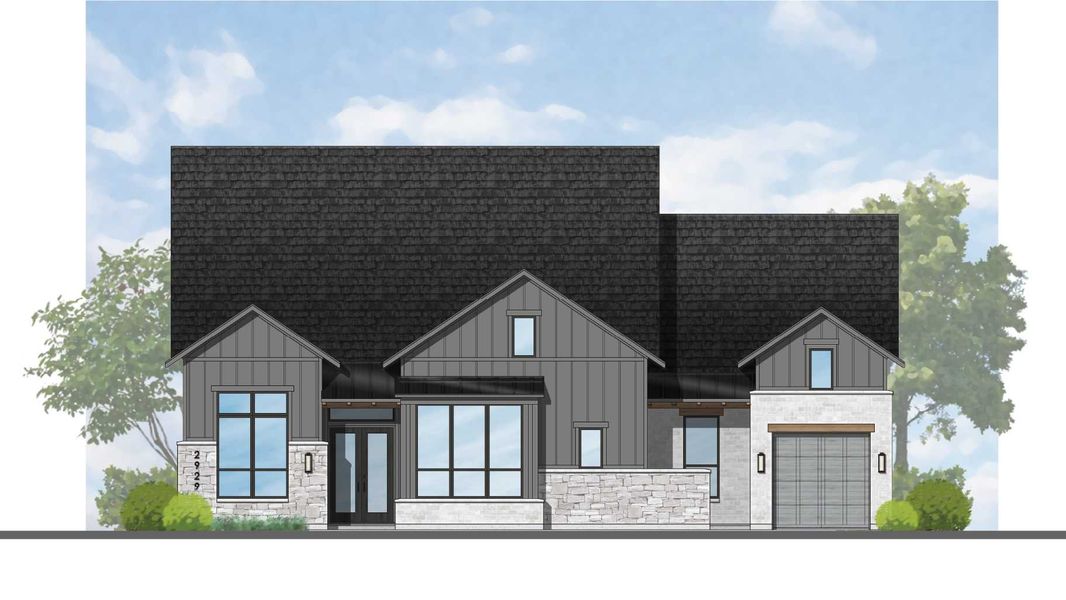 Representative rendering of the exterior for the 282 Plan by Highland Homes (Image 23). Representative rendering of the exterior for the 282 Plan by Highland Homes (Image 23).