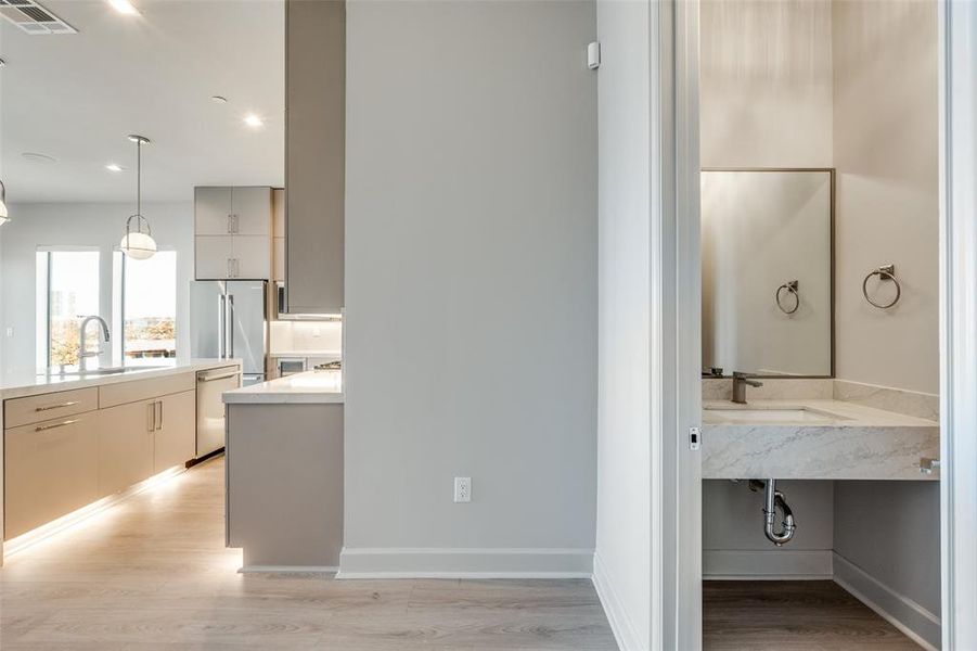 Furnished interior view inside a new home in , Dallas (Image 7).