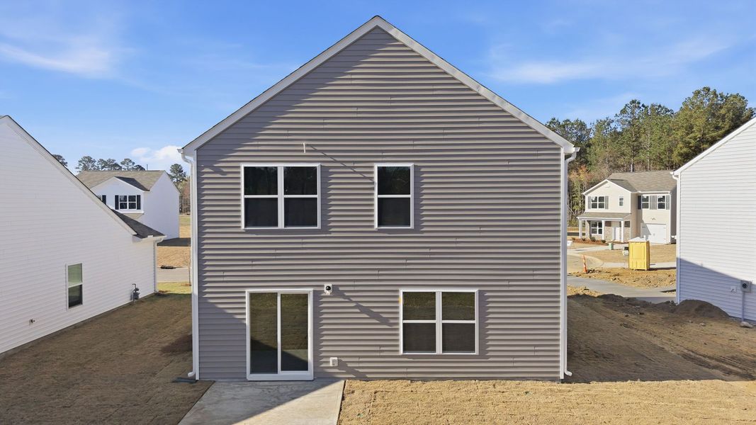 Exterior details and patio area of a home in Jetstream Park, Wilson (Image 4).