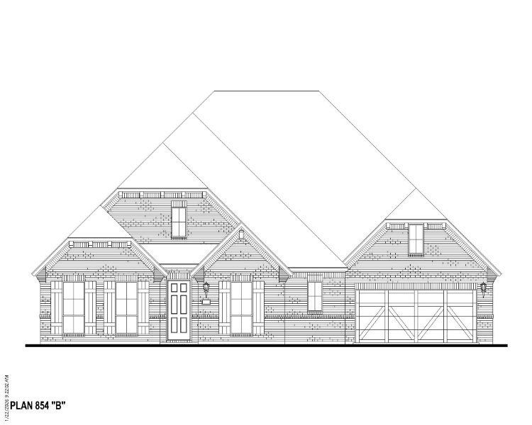 Plan 854 Elevation B
