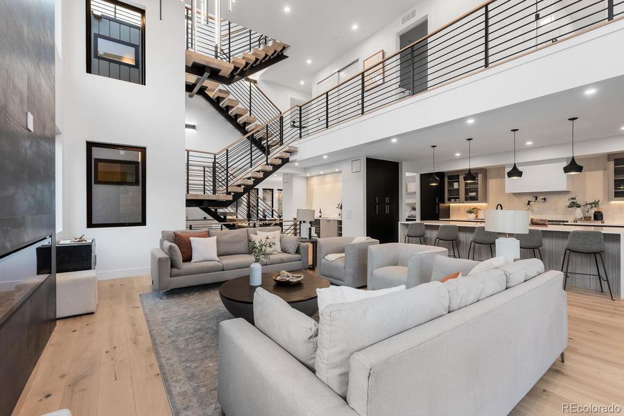 Furnished interior view inside a new home in , Denver (Image 20). Furnished interior view inside a new home in , Denver (Image 20).