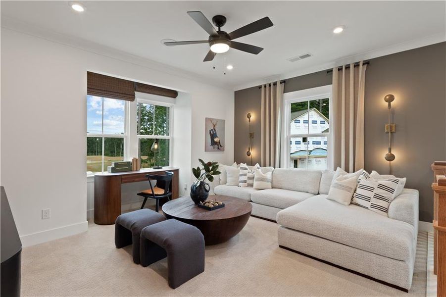 Furnished interior view inside a new home in Silverwood, Cumming (Image 15).