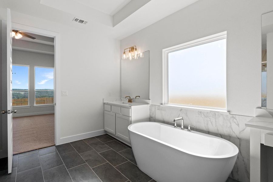 Furnished interior view inside a new home in Lariat, Liberty Hill (Image 13).