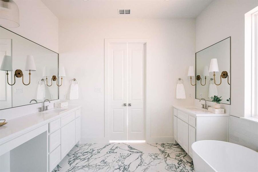 Furnished interior view inside a new home in , Aledo (Image 12).