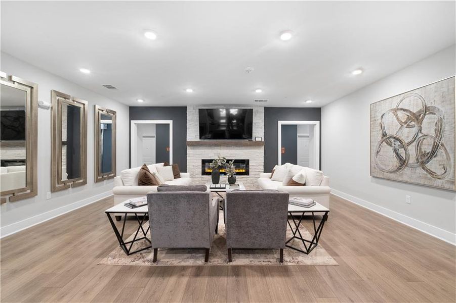 Furnished interior view inside a new home in , Cumming (Image 26).