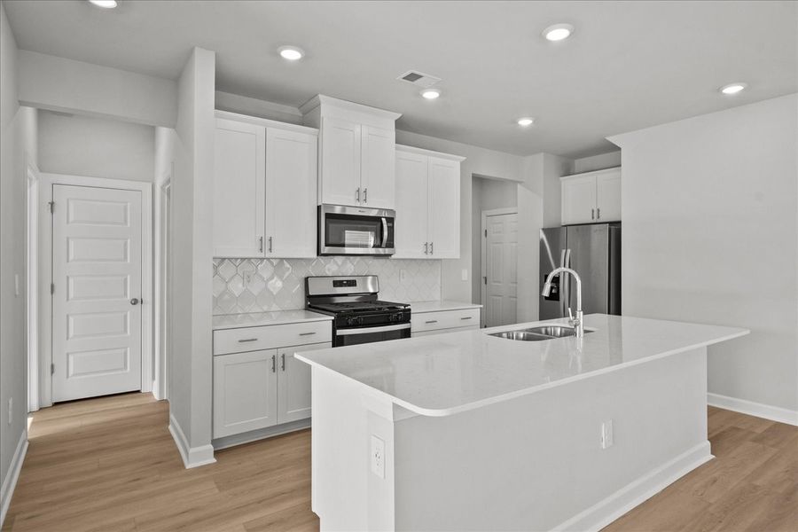 Furnished interior view inside a new home in Village at White Pine, Pendleton (Image 4).