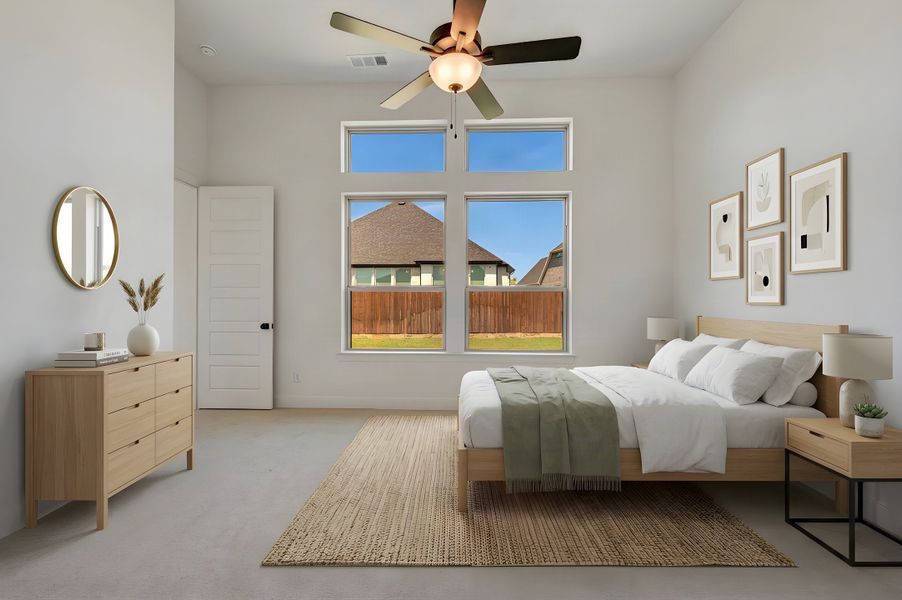 Furnished interior view inside a new home in Sandbrock Ranch, Aubrey (Image 6). Furnished interior view inside a new home in Sandbrock Ranch, Aubrey (Image 6).