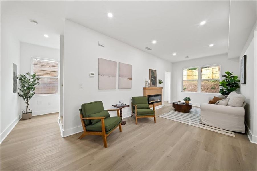 Furnished interior view inside a new home in , Atlanta (Image 19).