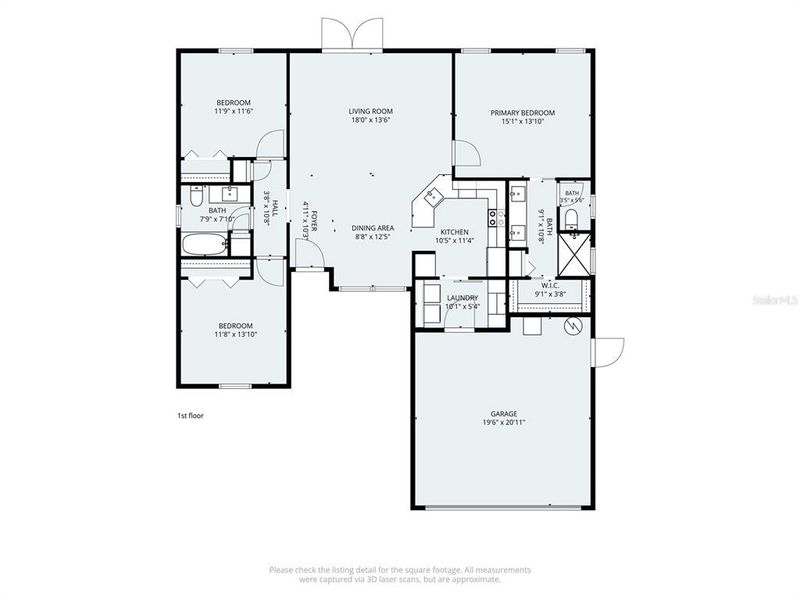 2D floor plan layout of this home in , Brooksville, FL (Image 5).