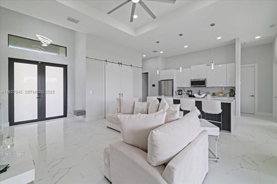 Furnished interior view inside a new home in , Cape Coral (Image 9). Furnished interior view inside a new home in , Cape Coral (Image 9).