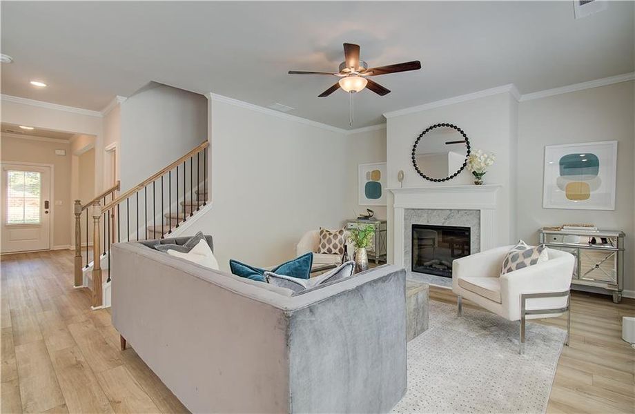 Furnished interior view inside a new home in Whisper Creek, Atlanta (Image 5).