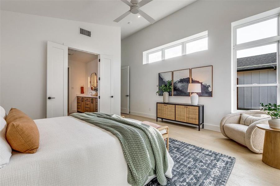 Furnished interior view inside a new home in , Dallas (Image 6).