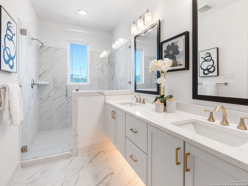 Furnished interior view inside a new home in Victoria Commons, San Antonio (Image 11).