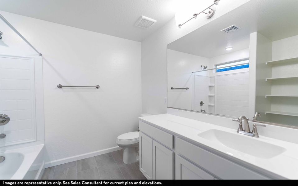 Representative furnished interior of a home built from the Frio by CastleRock Communities in Rancho Santa Rosa, Maricopa (Image 4). Representative furnished interior of a home built from the Frio by CastleRock Communities in Rancho Santa Rosa, Maricopa (Image 4).