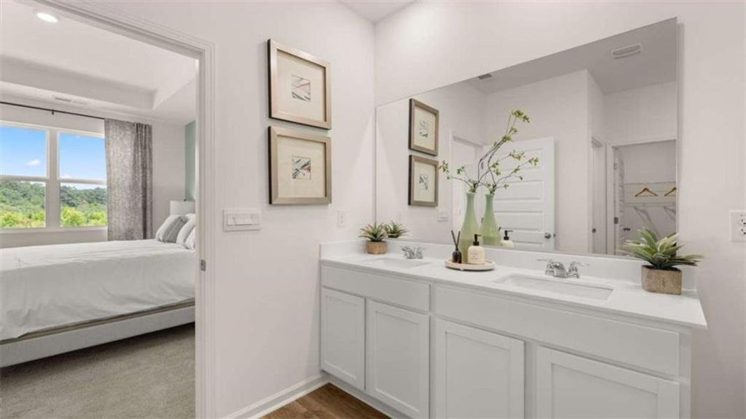 Furnished interior view inside a new home in The Preserve at Agricultural Village, Perry (Image 15).