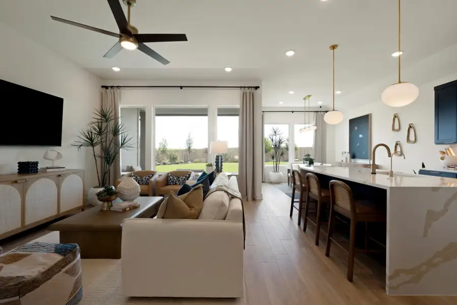 Furnished interior view inside a new home in Lagos Reserve, Manor (Image 21).