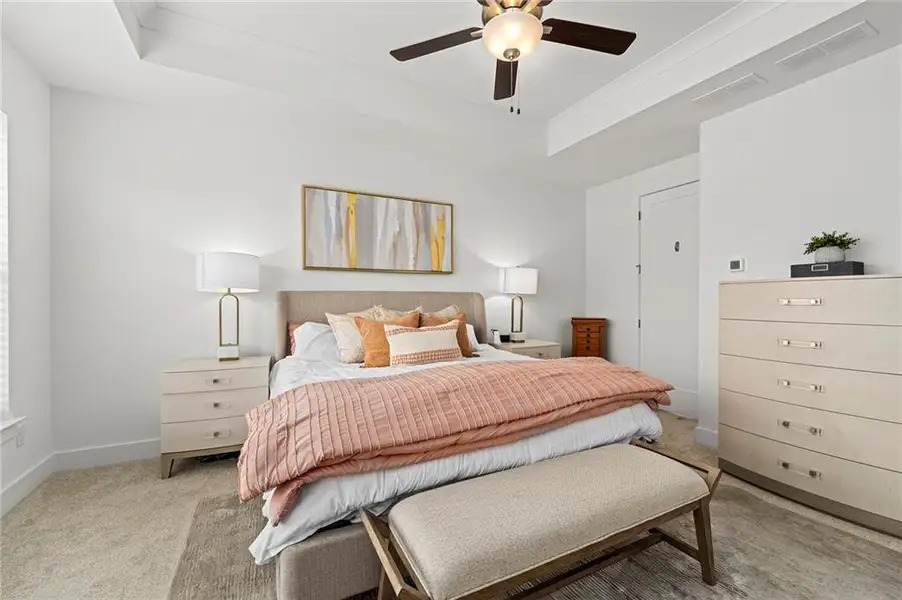 Furnished interior view inside a new home in Crescent Pointe at Great Sky, Canton (Image 25).