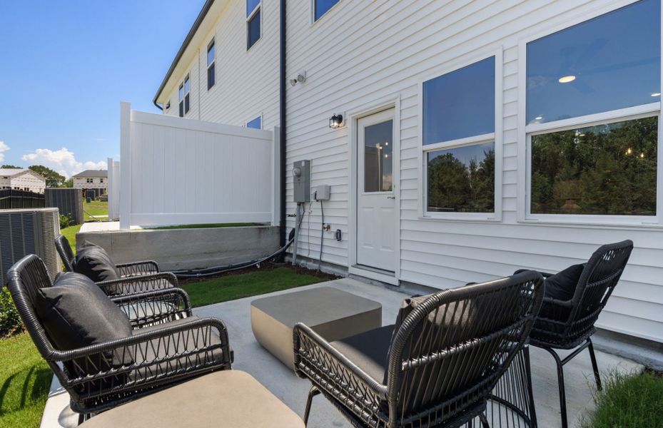 Exterior details and patio area of a home in McConnell Ridge, McLeansville (Image 3).