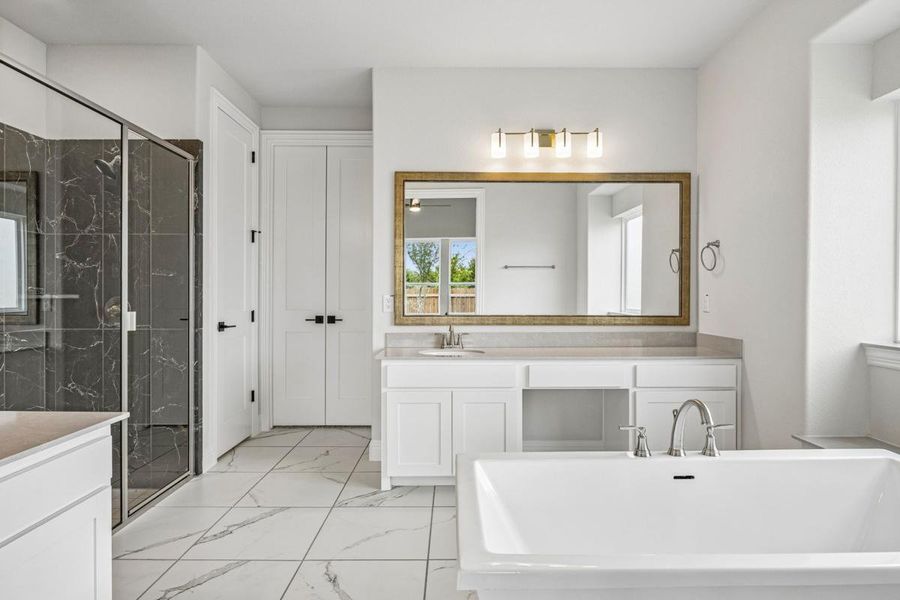 Furnished interior view inside a new home in Cedar Ridge Estates, Grand Prairie (Image 11).