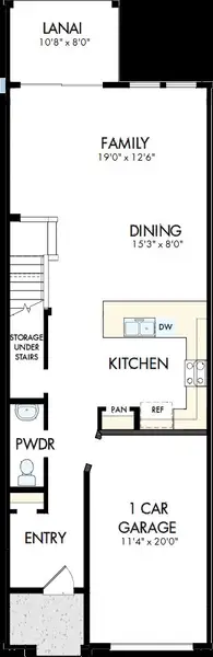 2D floor plan layout of this home in Waterset Townhomes, Apollo Beach, FL (Image 2). 2D floor plan layout of this home in Waterset Townhomes, Apollo Beach, FL (Image 2).