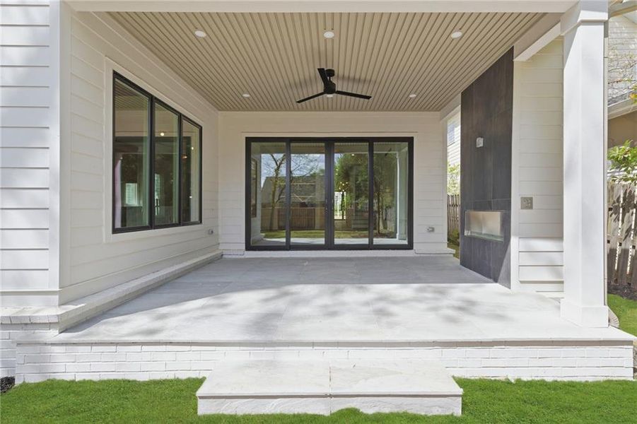 Exterior details and patio area of a home in , Atlanta (Image 30).