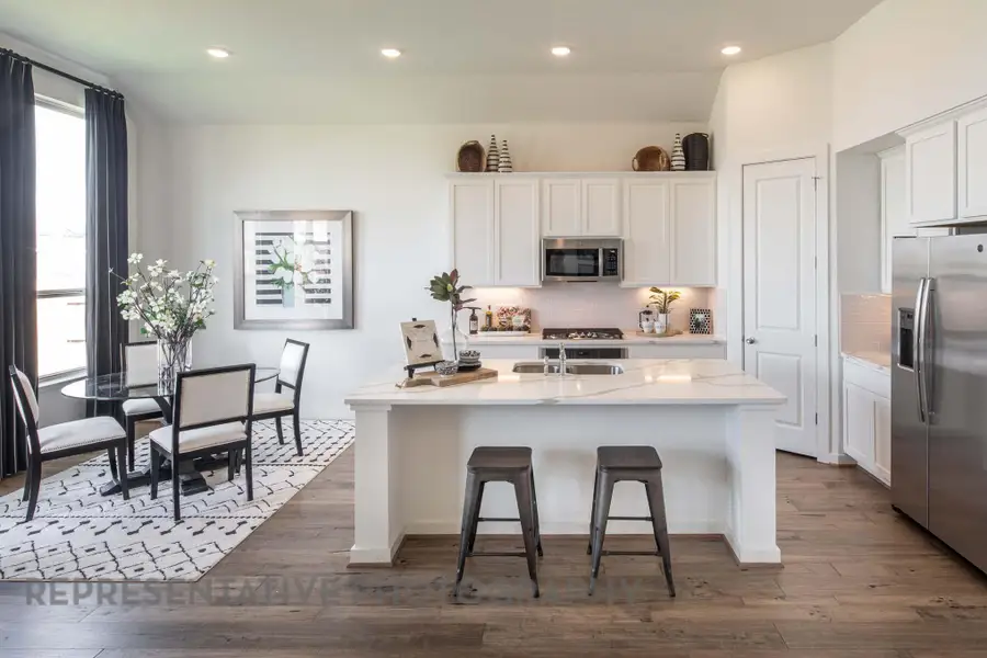 Furnished interior view inside a new home in Crosswinds, Kyle (Image 6). Furnished interior view inside a new home in Crosswinds, Kyle (Image 6).
