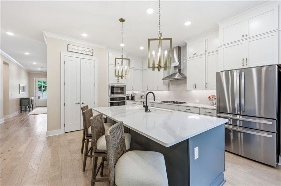 Furnished interior view inside a new home in , Flowery Branch (Image 12). Furnished interior view inside a new home in , Flowery Branch (Image 12).