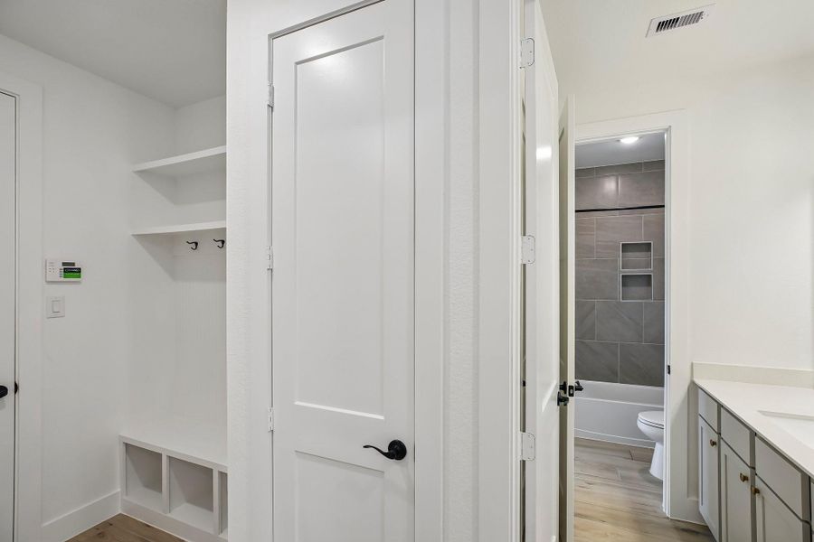 Furnished interior view inside a new home in Riceland 60',65',70', Old River-Winfree (Image 18).