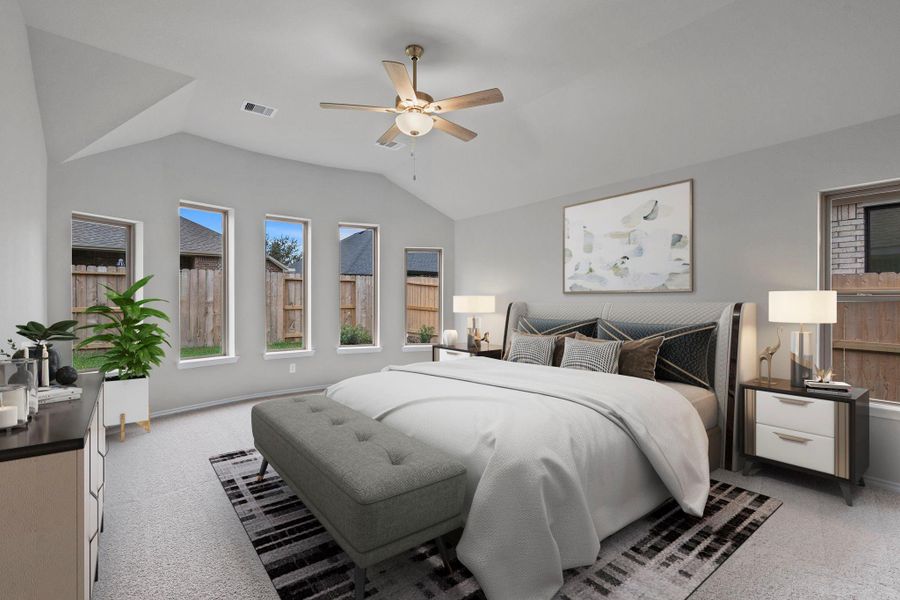 Furnished interior view inside a new home in , Spring (Image 10). Furnished interior view inside a new home in , Spring (Image 10).