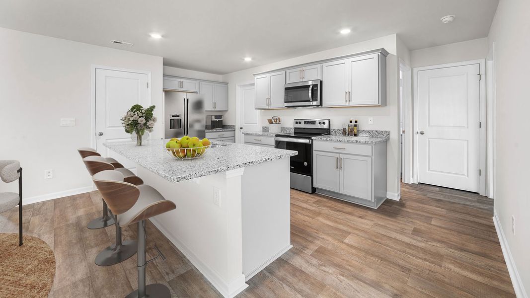 Representative furnished interior of a home built from the Robie by D.R. Horton in Chandler Pointe, Rural Hall (Image 4).