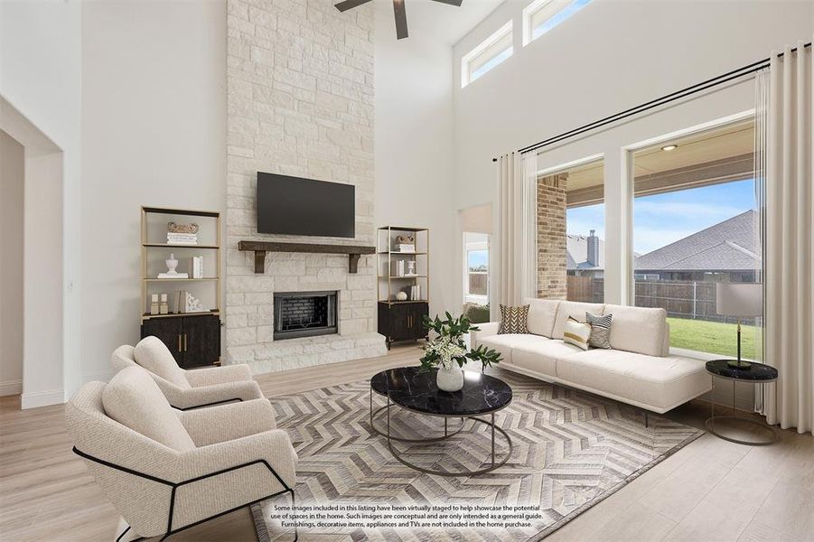 Furnished interior view inside a new home in Star Ranch Classic 50, Godley (Image 12). Furnished interior view inside a new home in Star Ranch Classic 50, Godley (Image 12).