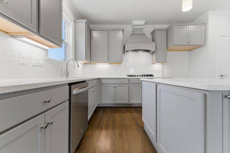 Representative furnished interior of a home built from the Fairfield Lux by Keystone Homes NC in Weybridge, Burlington (Image 11).