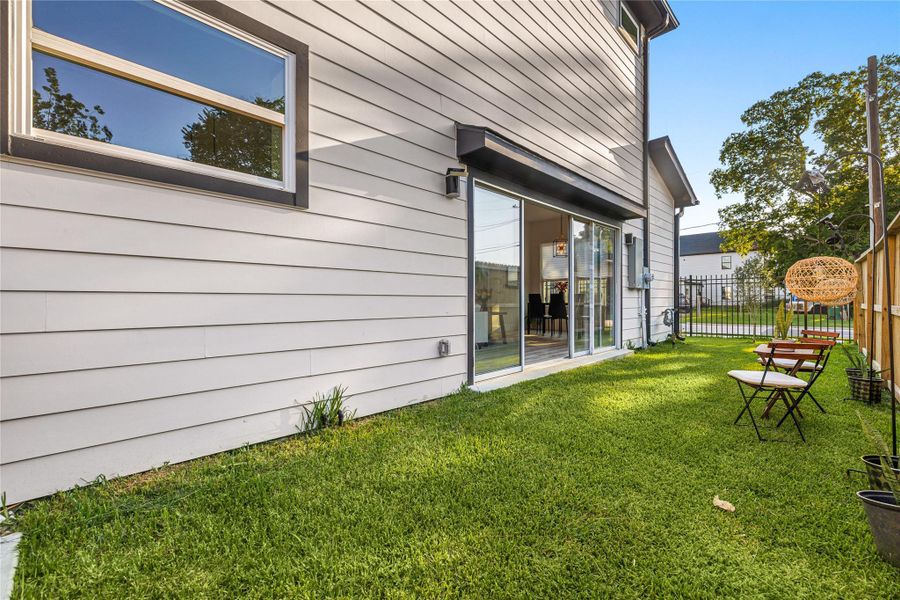 Exterior details and patio area of a home in , Houston (Image 26). Exterior details and patio area of a home in , Houston (Image 26).